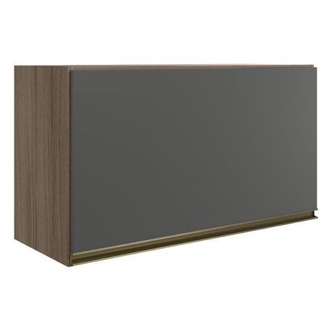 Armario Aereo Basc Mdf 60 Cm Kali 16337 Carvalho Toq Chumbo Nicioli