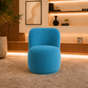 Ver imagem 2 de Poltrona Decorativa Bia Orgânica Suede Recepção Sala Estar Quarto