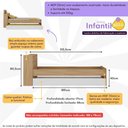 Ver imagem 6 de Bicama de Solteiro para Colchão 188 X 78cm com Baú Embutido Multimóveis Mp4258 Rustic/branco