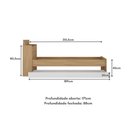 Ver imagem 2 de Bicama de Solteiro para Colchão 188 X 78cm com Baú Embutido Multimóveis Mp4258 Rustic/branco