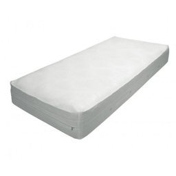 Capa Colchão Solteiro Branco com Ziper - 4