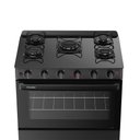 Ver imagem 5 de Fogão a Gás Mesa Vidro e Forno 84L Limpa Fácil Esmaltec Ideal Super Glass Preto 5 Bocas Bivolt