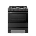 Ver imagem 1 de Fogão a Gás Mesa Vidro e Forno 84L Limpa Fácil Esmaltec Ideal Super Glass Preto 5 Bocas Bivolt