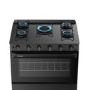 Ver imagem 4 de Fogão a Gás Mesa Vidro e Forno 84L Limpa Fácil Esmaltec Ideal Super Glass Preto 5 Bocas Bivolt