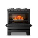 Ver imagem 6 de Fogão a Gás Mesa Vidro e Forno 84L Limpa Fácil Esmaltec Ideal Super Glass Preto 5 Bocas Bivolt