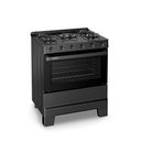 Ver imagem 2 de Fogão a Gás Mesa Vidro e Forno 84L Limpa Fácil Esmaltec Ideal Super Glass Preto 5 Bocas Bivolt