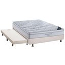 Ver imagem 1 de Cama Box c/Auxiliar Casal: Colchão Ortobom SuperPocket Freedom Visco + Base CRC Courano Branco(138x1