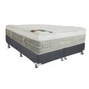Ver imagem 1 de Cama Box King: Colchão Molas Castor Pocket Summer Winter + Base CRC Suede Cinza(193x203)