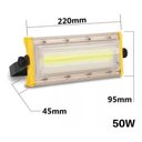 Ver mais imagens de Refletor 50w Modular Led Cob Industrial Branco Frio 6500k Ip67 Bivolt