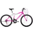 Ver imagem 1 de Bicicleta Houston Bristol Peak Aro 24 21V Prata/Rosa