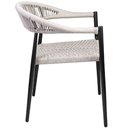 Ver imagem 5 de Kit 06 Cadeiras Decorativas Área Gourmet Base Preto Corda Náutica Nevada R01 Amêndoa - Lyam Decor