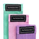 Ver imagem 1 de Kit de 3 Faixas Elásticas para Exercícios com 3 Níveis de Resistência