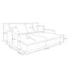 Sofá-cama Sem Caixa Retrátil 4 Lugares Suede Rosa Claro - 2