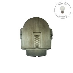 Luminária Abajur Capacete Mandaloriano Personagem The Mandalorian Star Wars com Lâmpada LED - 4
