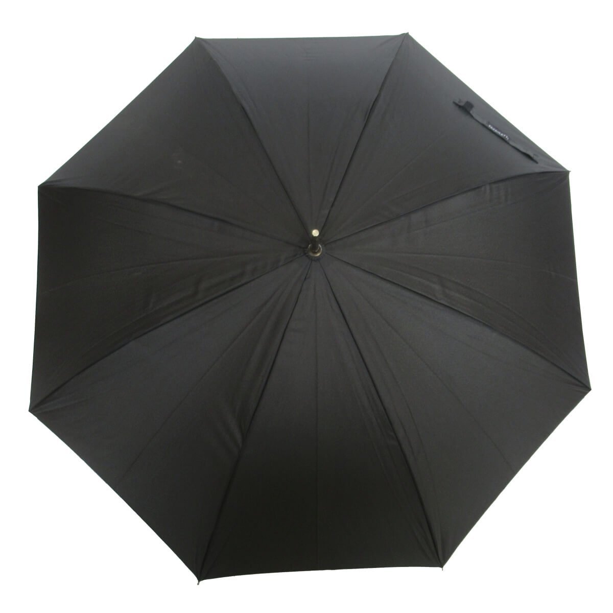 Guarda Chuva Clássico Grande Preto Fazzoletti Automático 104cm Longo Cabo de Madeira - 2