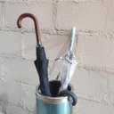 Ver imagem 4 de Guarda Chuva Clássico Grande Preto Fazzoletti Automático 104cm Longo Cabo de Madeira