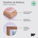 Ver imagem 6 de Quadro Gemotria Formas em Linhas Arts Memphis 60x40cm Moldura Caixa Madeira