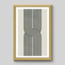 Ver imagem 5 de Quadro Gemotria Formas em Linhas Arts Memphis 60x40cm Moldura Caixa Madeira