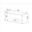 Ver imagem 4 de Armário Aéreo Cozinha 80 Cm 1 Porta Basculante Quiditá Fumê/grafite