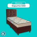 Ver imagem 4 de Cama Box + Colchão Solteiro D33 Maxsono Paropas + Cabeceira Estofada