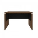Ver imagem 5 de Mesa Escritório Escrivaninha 120cm Y37 2 Gavetas com Chave Artany Nogal/Preto
