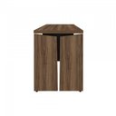Ver imagem 6 de Mesa Escritório Escrivaninha 120cm Y37 2 Gavetas com Chave Artany Nogal/Preto