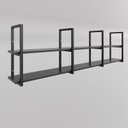 Ver imagem 4 de Prateleira Estilo Industrial Design Moderno e Inovador Fixa Parede Suspensa Qualquer Ambiente