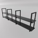 Ver imagem 3 de Prateleira Estilo Industrial Design Moderno e Inovador Fixa Parede Suspensa Qualquer Ambiente