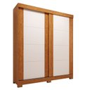 Ver imagem 2 de Guarda-Roupa Infantil 2 Portas de Correr 100% MDF 160cm Fantelli Espresso Móveis Marrom/Cinamomo/Off White