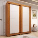 Ver imagem 1 de Guarda-Roupa Infantil 2 Portas de Correr 100% MDF 160cm Fantelli Espresso Móveis Marrom/Cinamomo/Off White