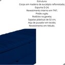 Ver imagem 2 de Calçadeira Baú Sapateira 160cm Ayla Veludo Tampo Reto