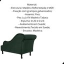 Ver imagem 2 de Divã Recamier Olivia Suede Lado Esquerdo