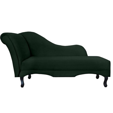 Divã Recamier Olivia Suede Lado Esquerdo