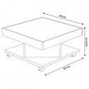 Ver imagem 5 de Sala de Estar Completa para TV Até 75 Polegadas Charlotte 2 Portas Pinho/Off White - Pnr Móveis