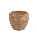 Ver imagem 1 de Vaso Decorativo Tramado em Cimento Marrom 13cm Cs0012 Btc