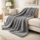 Ver imagem 4 de Manta Blanket High 300 Toque de Seda Solteiro 150x220cm - Kacyumara - Cinza