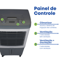 Ver imagem 6 de Climatizador de Ar 60 Litros Ventilador Comercial Grande Ventisol