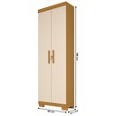 Ver imagem 6 de Armário Multiuso Acp Móveis Iris 2 Portas com Chave