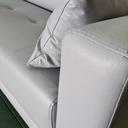 Ver imagem 5 de Sofá Gianni | Pé Trapézio & Tecido Corano | Bipartido | 5 Lugares | Medida 350cm | Cinza