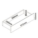 Ver imagem 6 de Rack com Painel para TV até 90 Polegadas com LED, Ripado e 3 Gavetas 228,8x250x35,5cm