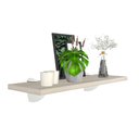 Ver imagem 3 de Suporte Tucano Grande para Prateleiras de Madeira ou Vidro Branco Base Componentes 01 Unidade