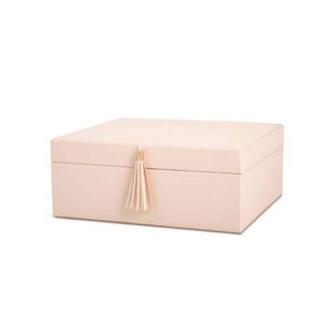 Caixa em Mdf e Pu Urano Creme G Mart