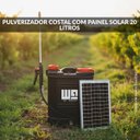 Ver imagem 3 de Pulverizador Costal 2x1 20 Litros Elétrico e Painel Solar Bateria 3 Bicos Way Iwpcps20020
