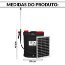 Ver imagem 2 de Pulverizador Costal 2x1 20 Litros Elétrico e Painel Solar Bateria 3 Bicos Way Iwpcps20020