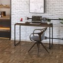 Ver imagem 2 de Mesa de Escritório Escrivaninha 120cm Dynamica Industrial C08 Carvalho Dark - Mpozenato