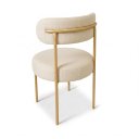 Ver imagem 6 de Cadeira Sala de Jantar Margara Kit 6 Aço Dourado Napoli D03 - D'Rossi