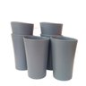 Kit 06 Copos Plastico Duro Resistente Bebidas 400ml Azul - 1