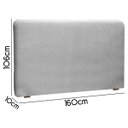 Ver imagem 4 de Cabeceira Orgânica Moscou 160cm para Cama Box Queen Bouclê - Sofa Store:bouclê Cinza Claro