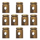 Ver imagem 1 de Kit-10 Desviador de Cabo Para Lustres e Pendentes e Luminária MD-6005/10 - Ouro Velho