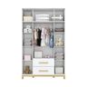 Guarda Roupa Infantil 04 Portas 02 Gavetas Alegria Henn Branco Hp - 6